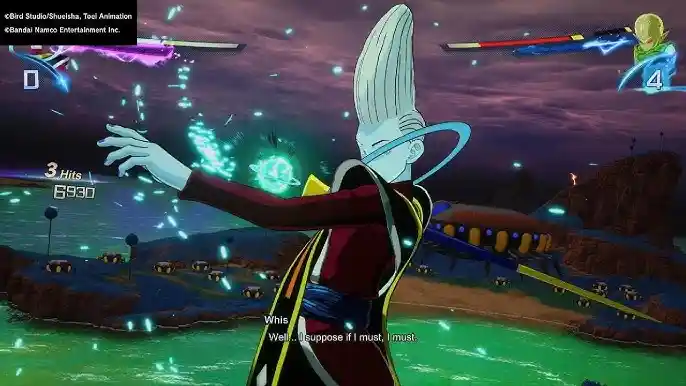 cómo derrotar a Whis en Dragon Ball Sparking Zero