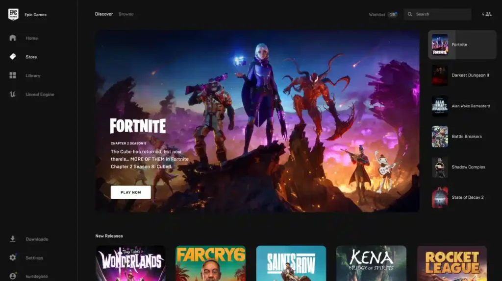 cómo crear una cuenta en Epic Games