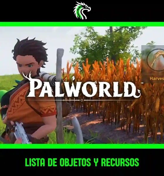 Lista de nombres de todos los objetos de Palworld