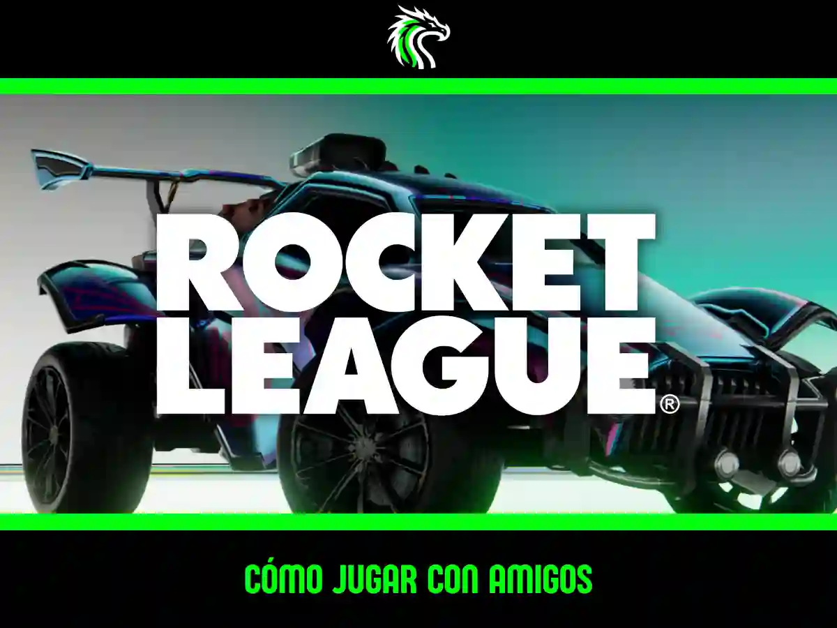 Dos coches en un estadio de Rocket League durante una partida multijugador online.