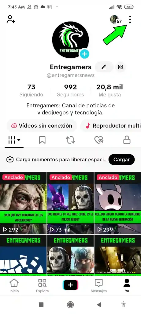 Descubre dónde están los ajustes en TikTok