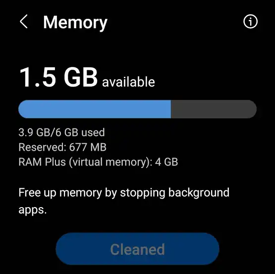 RAM Virtual Android