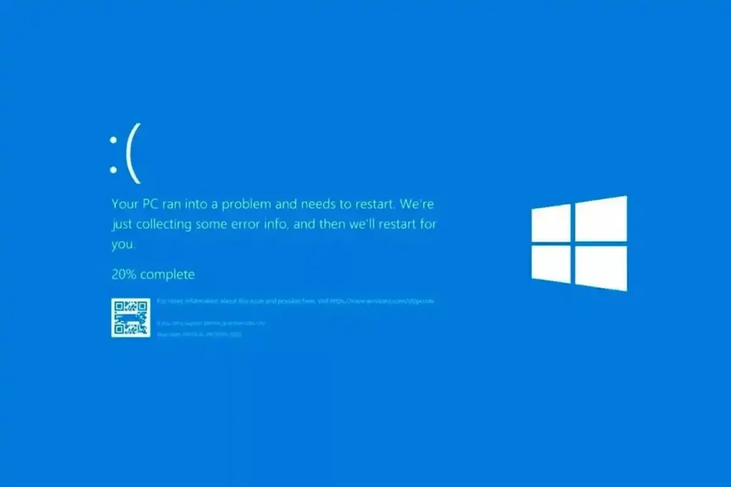 pantalla azul en windows